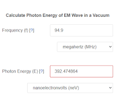 Calculate the total energy per second. Frequency To Photon Energy Calculator For Electromagnetic Waves