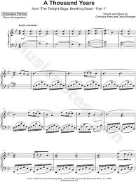 Francesco Parrino A Thousand Years Sheet Music Piano Solo In Bb Major Download Print Sheet Music Piano Sheet Music Piano Music