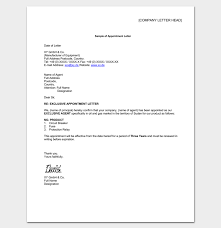 Here is a sample appointment letter that you can use as an outline for drafting your own appointment letters. Agent Appointment Letter Sample Lettering Letter Templates Letter Sample