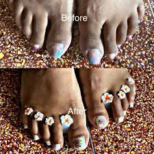 Suprisingly i havent put this one up yet. Dream Nail Gel Pedicure With Flower Nail Art Whitenails Facebook