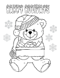 Plus, it's an easy way to celebrate each season or special holidays. Christmas Bear Coloring Page For The Holidays Mama Likes This