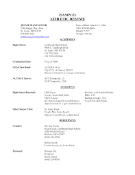 school resume template