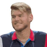 Shocked Face Thomas Haskell Sticker