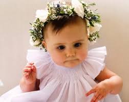 Smocked Baby Dress, Smocked Christening Dress, Flower Girl Dress, Angel  Sleeve Baptismal Dress in White or Ivory Sizes 0-24 Months