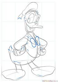How To Draw Donald Duck Step By Step Drawing Tutorials Drawing Tutorial Donald Duck Drawing Drawings