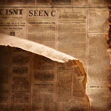 Vintage Newspaper with Empty Classified ...