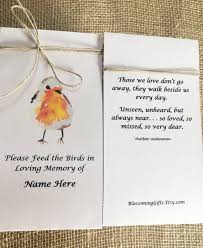 25 Personalized Life Celebration Bird Seed Customized Etsy Funeral Thank You Cards Funeral Thank You Funeral