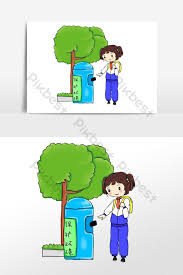 Dibuang ke tempat pembuangan sampah sementara b. Gambar Animasi Membuang Sampah