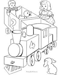 Delve into history with an old stream train. Train Coloring Pages