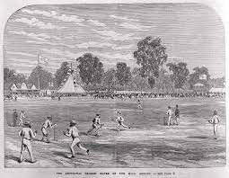 1867 Mcg Aboriginal Cricket Match An Aboriginal Cricket Match On The M C C Ground Acknowledgments Artist C Cricket Match Cricket Melbourne Cricket Ground