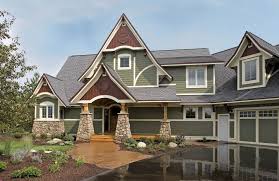 Black trim seems formal and bold, while white trim is striking and dramatic. Green House Color Schemes Top House Color Combinations Gambrick