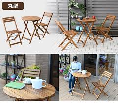 230+ stores or buy online! Wooden Garden Furniture Set Balcony Patio Folding Table And 2 Chairs Camping Out