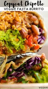Copycat Chipotle Veggie Fajita Burrito Healthyhappylife Com Recipe In 2020 Chicken Crockpot Recipes Veggies Healthy Recipes