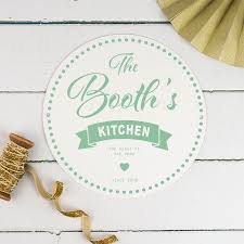 12.99'' h x 14.17'' w x 0.39'' d Personalised Enamel Metal Kitchen Sign By Delightful Living Notonthehighstreet Com