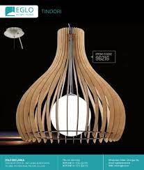Eglo Tindori Pendant Designsingle Light Ceiling Luminaire 96216 Wooden Pendant Lighting Ceiling Lights Lighting