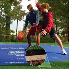 This backyard project is costly from the start of the concrete slab. Sport Court Outdoor Flooring C C Courts Inc Minnesota Wisconsin