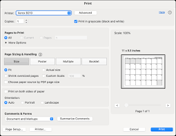 how to print a google calendar
