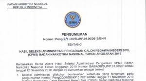 Tender ulang dengan harga terendah pengadaan penyedia tenaga alih daya kantor kedeputian wilayah sumatera utara dan di aceh dan kantor cabang medan tahun 2021. Bnn Rilis Nama Pendaftar Cpns 2019 Yang Lolos Seleksi Administrasi Cek Namamu Serambi Indonesia