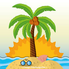 Coconut tree cartoon transparent png download now for free this coconut tree cartoon transparent png image with no background. Cartoon Beach Coconut Tree Vector Free Download