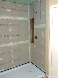 Diy Master Bathroom Shower Prep Master Bathroom Shower Bathroom Shower Surrounds Diy Tile Shower