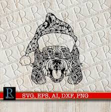 Download Cockapoo Santa Christmas Svg File Cockapoo Santa Svg Dog Etsy Diy Prints Christmas Svg Files Christmas Svg