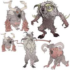 Artstation Fallout 76 Sheepsquatch Chris Ortega Creature Artwork Creature Design Artwork
