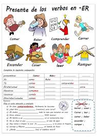 Los Verbos De Segunda Conjugacion Trabajos Hojas De Trabajo De Ele Gratuitas Ejercicios De Espanol Actividades Para Clase De Espanol Verbos En Espanol