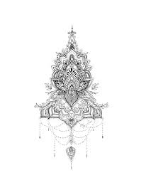 Creativework Lotus Mandala By Octavia Art Drawing Shop Online At Bluethumb Lotus Mandala Tattoo Mandala Wrist Tattoo Mandala Tattoo Design