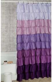 Ombre Purple Ruffled Shower Curtain Ruffle Shower Curtains Purple Shower Curtain Unique Shower Curtain