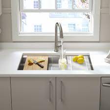 Modern, luxury kitchen sinks to fit any classic or contemporary modern kitchen. K 5540 Na Kohler Prolific 33 L X 17 3 4 W X 11 Undermount Single Bowl Kitchen Sink With Accessories Reviews Wayfair