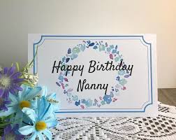 Printable Birthday Card Template Foldable Coloring Happy Birthday Grandma Printable Birthday Card For Nanny Greeting Card For Nanny Grandmother Great Grandmot Grandma Birthday Card Birthday Card Printable Birthday Cards For Niece