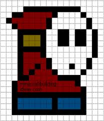 Minecraft Pixel Art Templates Shy Guy Minecraft Pixel Art Pixel Art Templates Pixel Art