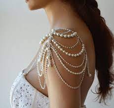 Detachable Strap For Wedding Dress Bridal Pearl Straps Etsy Wedding Dress Jewelry Wedding Dresses With Straps Wedding Dress Accessories