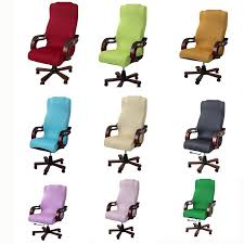 Plus Size Seat Cover For Computer Chair Armchair Cover Stretch Office Chair Cover Office Rotating Chair Cover H Office Chair Cover Arm Chair Covers Chair Cover