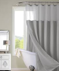Gray Hotel Sheer Top Shower Curtain With Images Coral Shower Curtains Hotel Shower Curtain Shower Curtain