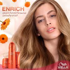 تعمل مجموعة enrich من ويللا بروفيشنالز على اصلاح وحماية الشعر الجاف والمتضر ر لتتركه مفعما بالحيوية احصلي على شعر قوي وناعم من الجذور الى الأطراف المسي wella