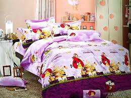 sprei bed cover bed cover set angry bird ungu bahan sprei berkualitas internasional yang biasa digunakan oleh hotel hotel ber furniture home decor decor