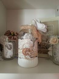 Was man dafür braucht und wie mann es macht, dass zeige ich euch in diesem video. Shabby Chic Teelicht Windlicht Vase Deko Einmachglaser Dekorieren Shabby Deko Geschenke Im Einmachglas