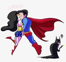 The drawings created with this method are concrete representational meaning or can just be composed of random and abstract lines. Batman And Superman Cute Wonder Woman Easy Drawing Png Image Transparent Png Free Download On Seekpng