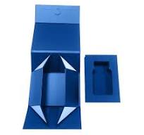 Individuell anpassbare Parfümbox, kleine marineblaue Faltschachtel,  Parfümverpackung aus Papier mit Magnetverschluss für Parfümflaschen