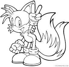 Print all of our coloring pages for free. Sonic Coloring Pages Miles Tails Prower Coloring4free Coloring4free Com