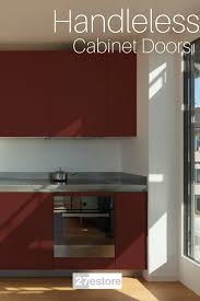 High Gloss Polyester Bordo Red Pearl In 2020 Handleless Cabinets Cabinet Doors Kitchen Cabinet Colors