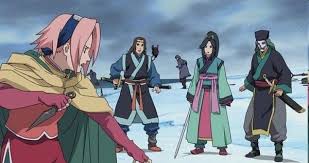 Sakura Costume Skirt Side View Ninja Clash In The Land Of The Snow Naruto The Movie Naruto Naruto Cosplay