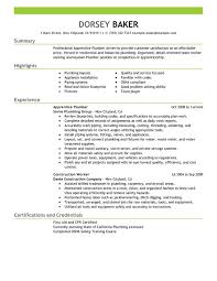 Apprentice Plumber Resume Examples Free To Try Today Myperfectresume