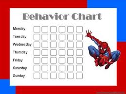 Spiderman Behavior Chart To Help My Little Man Reward