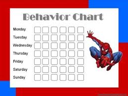 spiderman behavior chart to help my little man reward