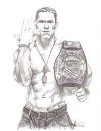 My new portrait of wwe's john cena, it's been a few years since i last drew him so hopefully this is much more of an improvement on the last. Gallery For Wwe John Cena Drawing Luchadoras Wwe Wwe Lucha