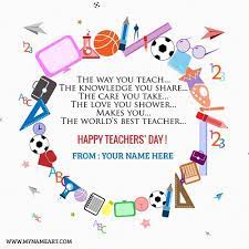 Personalized teachers' day ecards that are inspirational, funny, and cute! Create World Teachers Day Greeting Cards Online Free Make Happy World Teachers Day Wishes Quot Teachers Day Card Happy Teachers Day Wishes Teachers Day Wishes