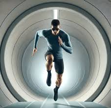 Picture yourself sprinting through a tunnel. Every step matters. Your body  needs to rotate forward- not rely