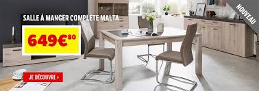 Idées déco pour la maison fabriquer une table de salle à manger rustique. Dya Shopping Https Www Dya Shopping Fr Salle A Manger Complete Chene Et Gris Effet Beton Malta Html Facebook